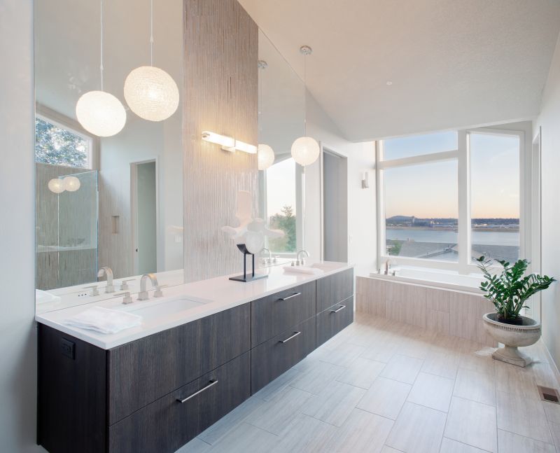 Wide View of Renovated Bathroom